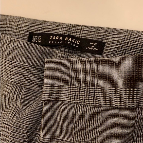 Zara plaid business casual pants - Picture 2 of 2